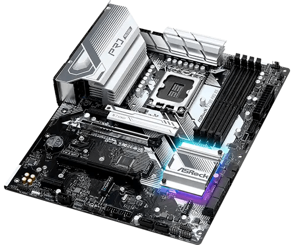 ASRock Z790 Pro RS LGA1700 ATX Motherboard | 90 - MXBK40 - A0UAYZ - Vektra Computers LLC ASRock Z790 Pro RS LGA1700 ATX Motherboard | 90 - MXBK40 - A0UAYZ - Vektra Computers LLC